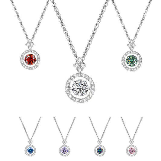 Moissanite Mini Chasing Light Smart Chain Necklace