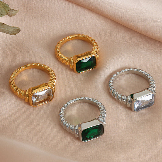 Minority Fashion Design Sense Mild Luxury Rings
