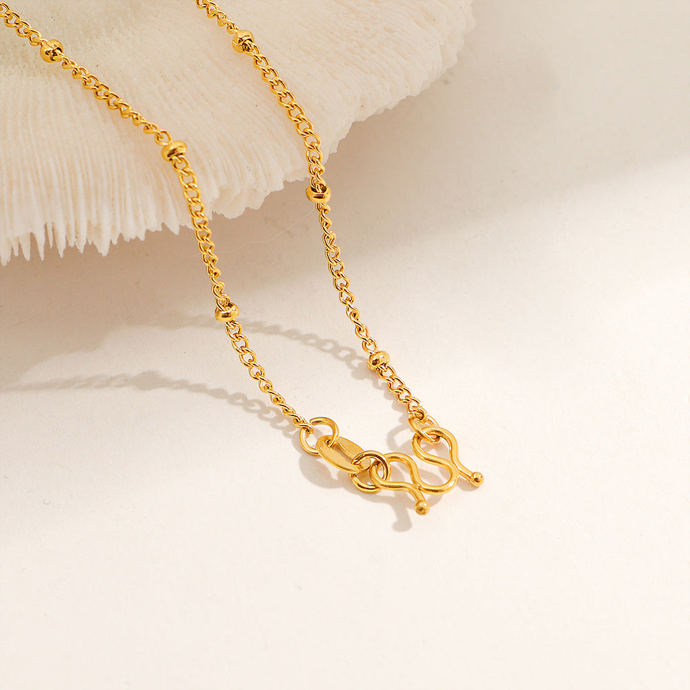 No Fading Buckle Snake Bones Chain Female Simple Commute Choker Necklaces