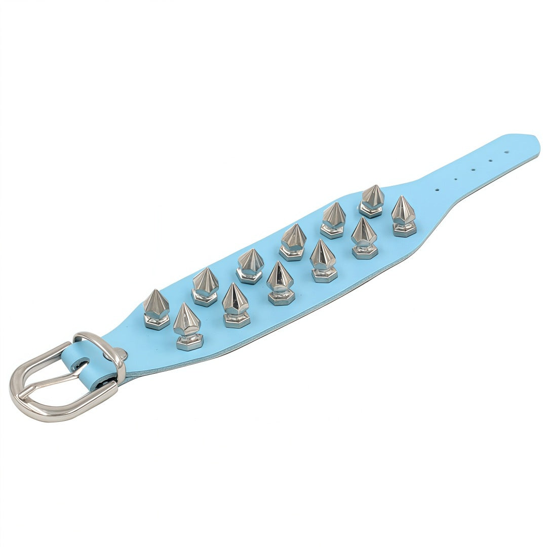 Protection Leather Fashion Street Shooting Punk Spike Rivet Exaggerated Bracelets