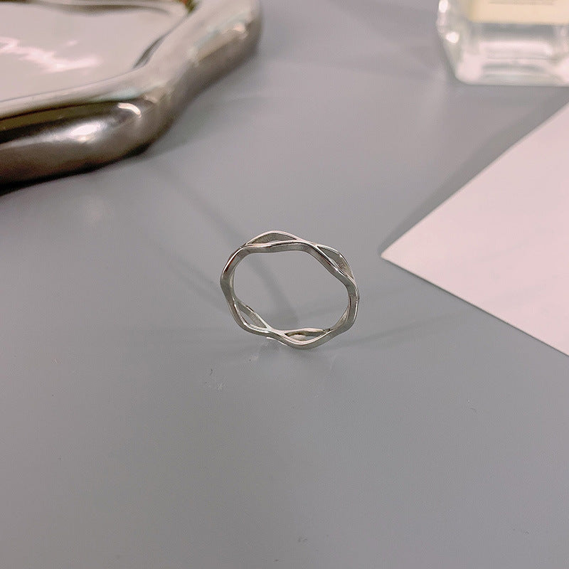 Steel Female Design High-grade Simple Temperament Rings