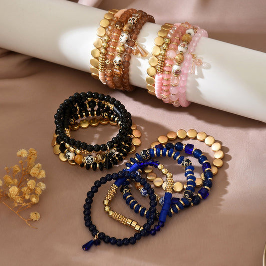 Women's Bohemian Style Crystal Filament Woven For Bracelet