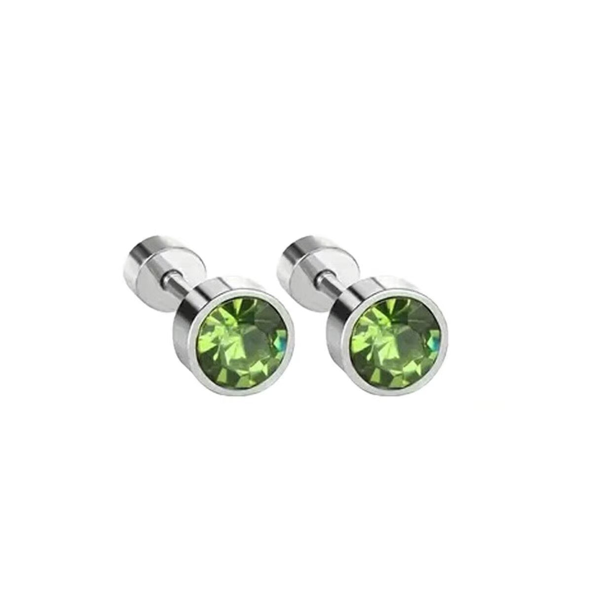 Stainless Steel Diamond Cup Car Plug Ear Bone Seconds Stud Earrings