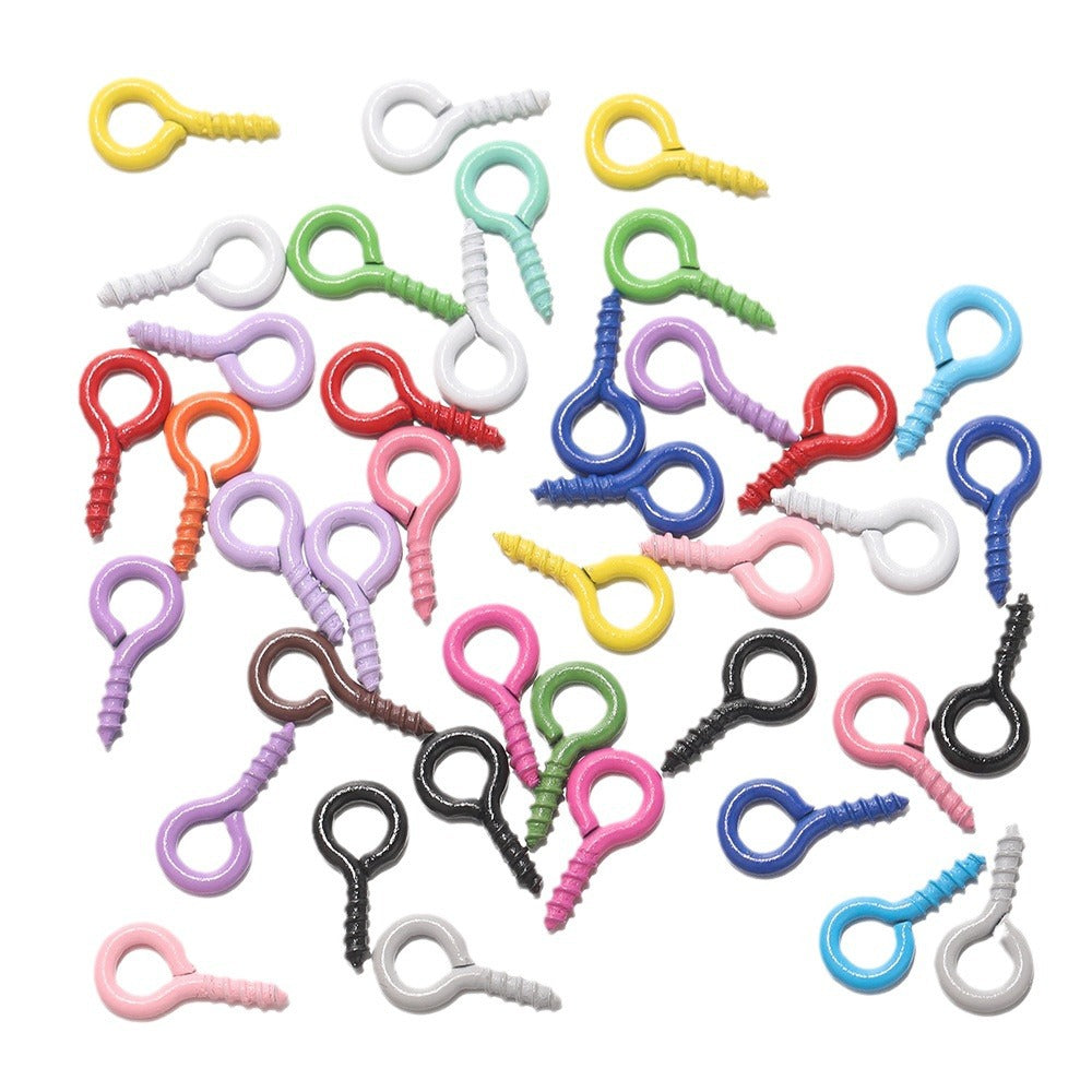 Croissant Nail Screw Sheep Eye Pearl Jewelry Accessories