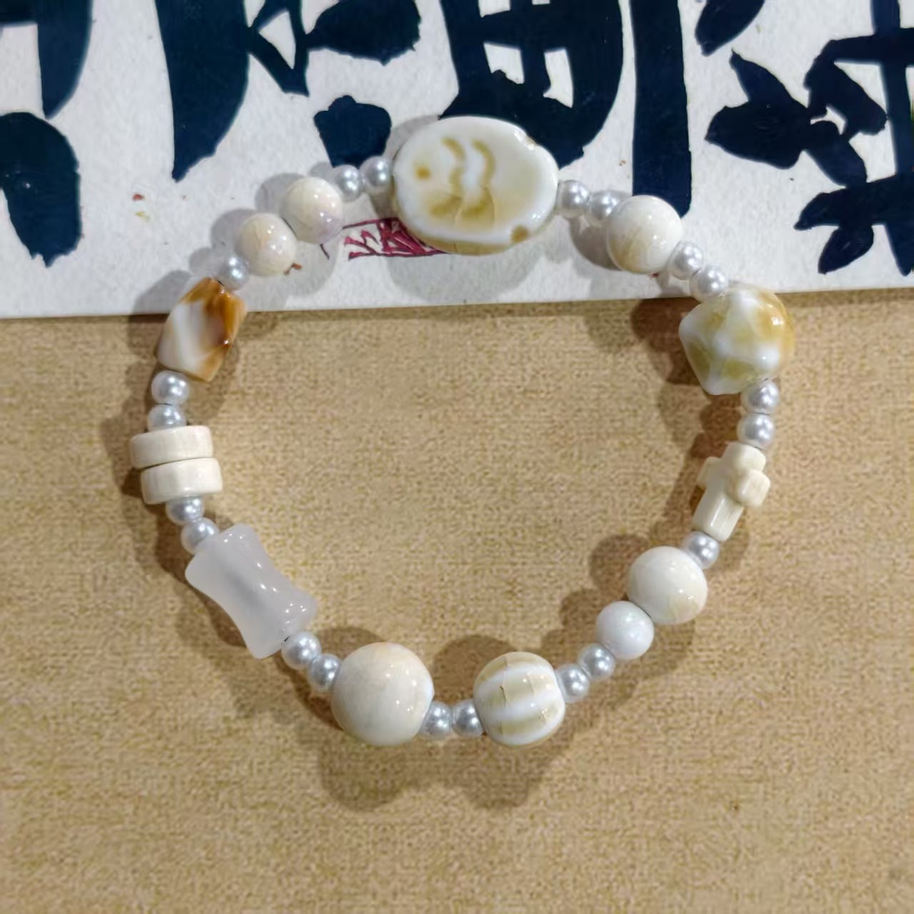 Alloy Ceramic Ethnic Style Single Handmade Filament Bracelet