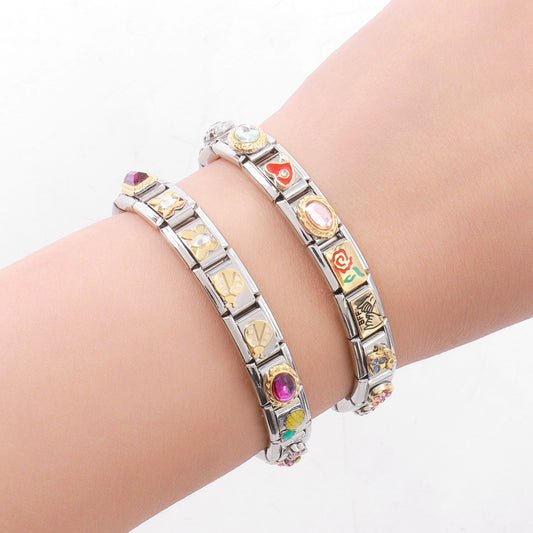 Find Personality Handmade Welding Stainless Steel Exotic Module Bracelet
