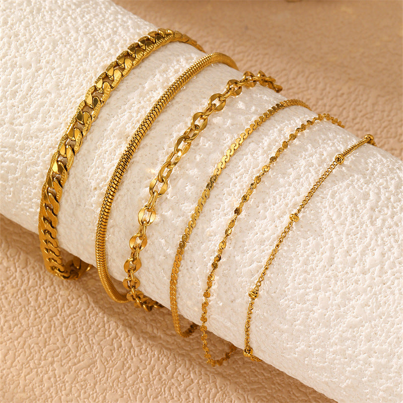 Women's Not Easy To Fade Stainless Steel Bohemian Minimalist Bracelet