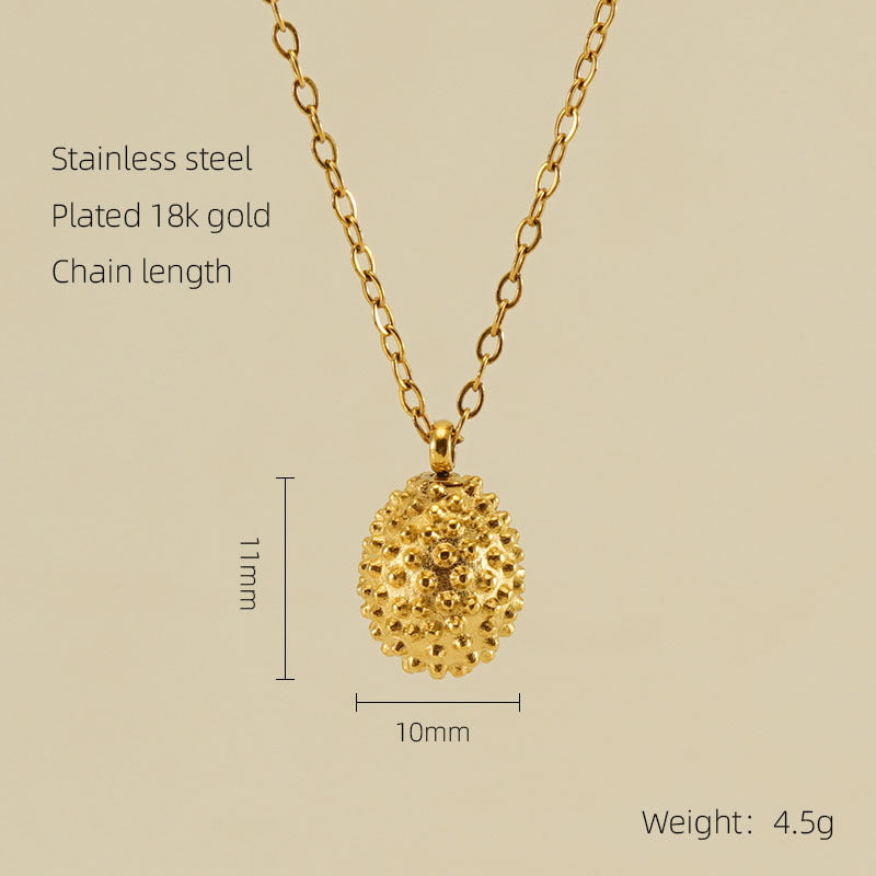 Commuter Stainless Steel Rose Female Irregular Necklaces