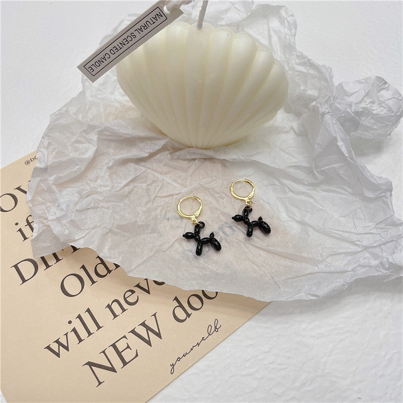 Creative Balloon Dog Fashion Three-dimensional Multicolor Earrings