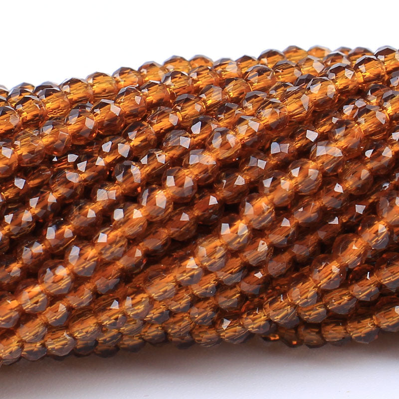 Transparent Glass Surface Cutting Beads Handmade Jewelry Accessories