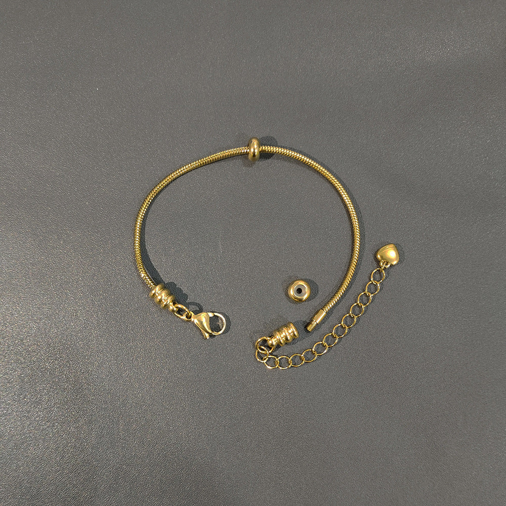 Snake Bones Chain Universal Wear Vacuum Furnace Plating Real Bracelets