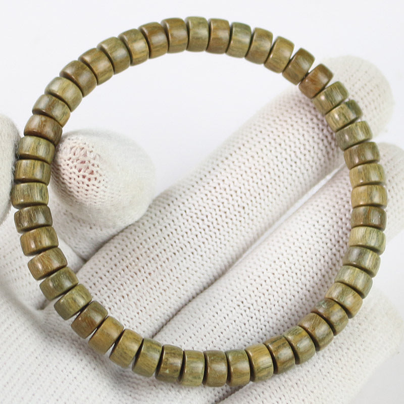 Women's & Men's Sandalwood Submerged Old Materials Beads Chinese Bracelet