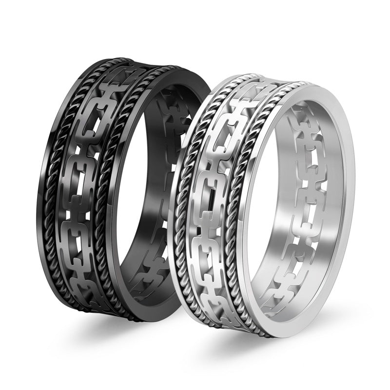 Double Strand Wire Rope Cuban Hollow Ring