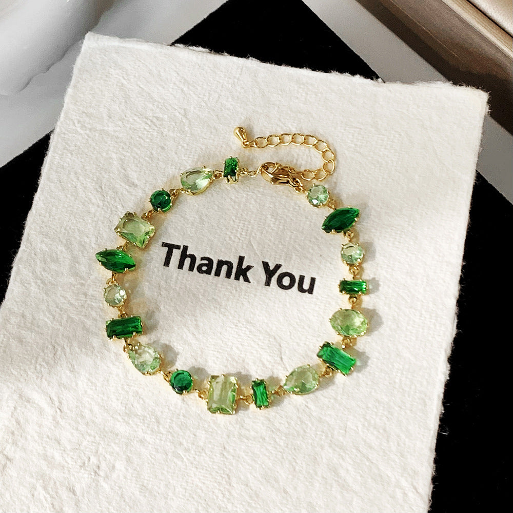 Women's Inlay Fritillary Four-leaf Flower Pull-out Light Luxury High-grade Bracelets