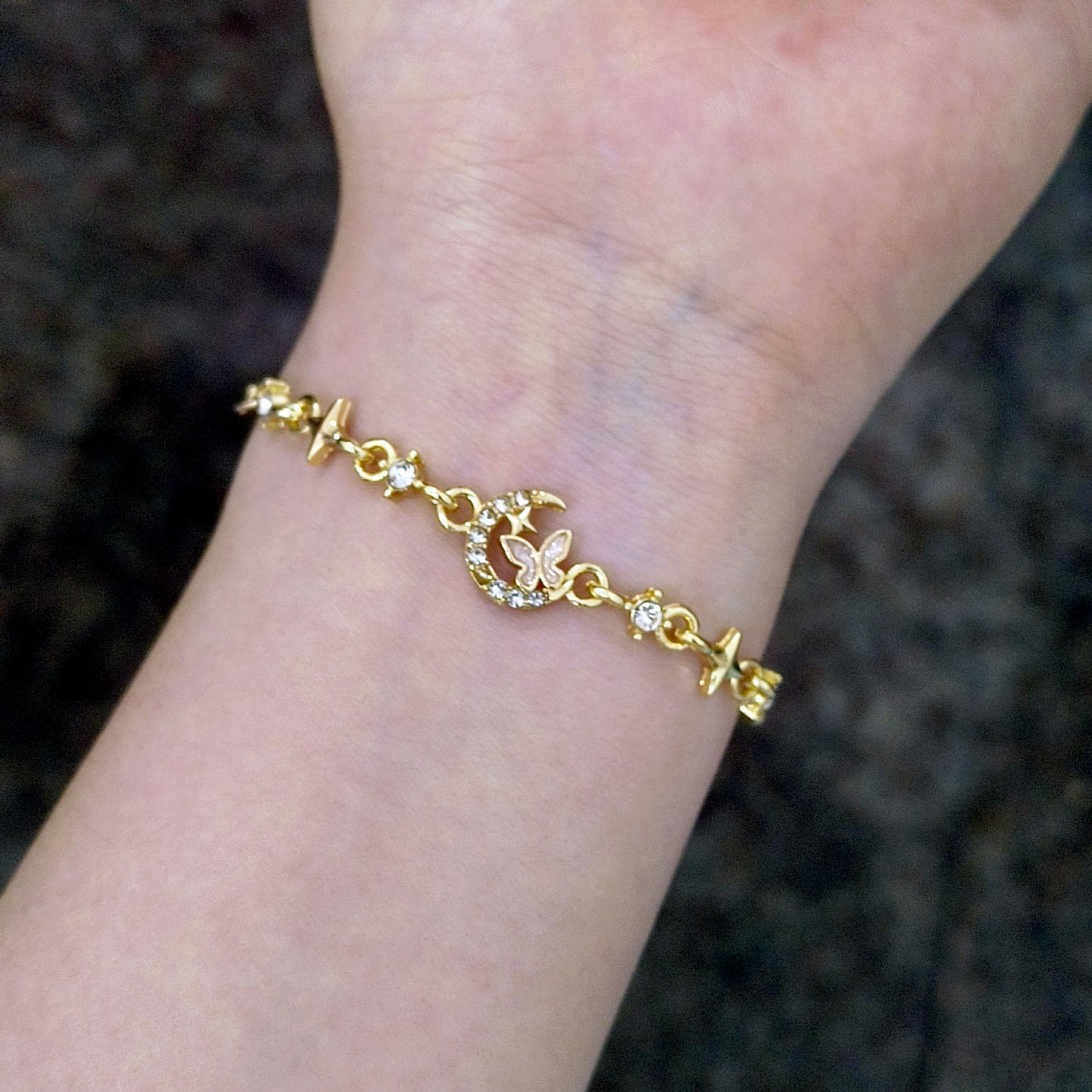 Beautiful Light Luxury High-grade Full Diamond Flash Trendy Temperamental Minority Bracelets