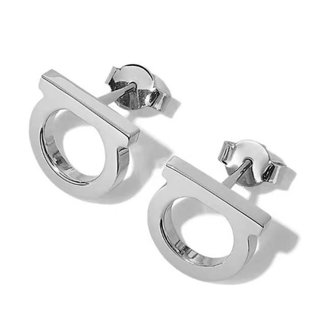 Stainless Steel Letter Light Luxury With Diamond Unisex Rings