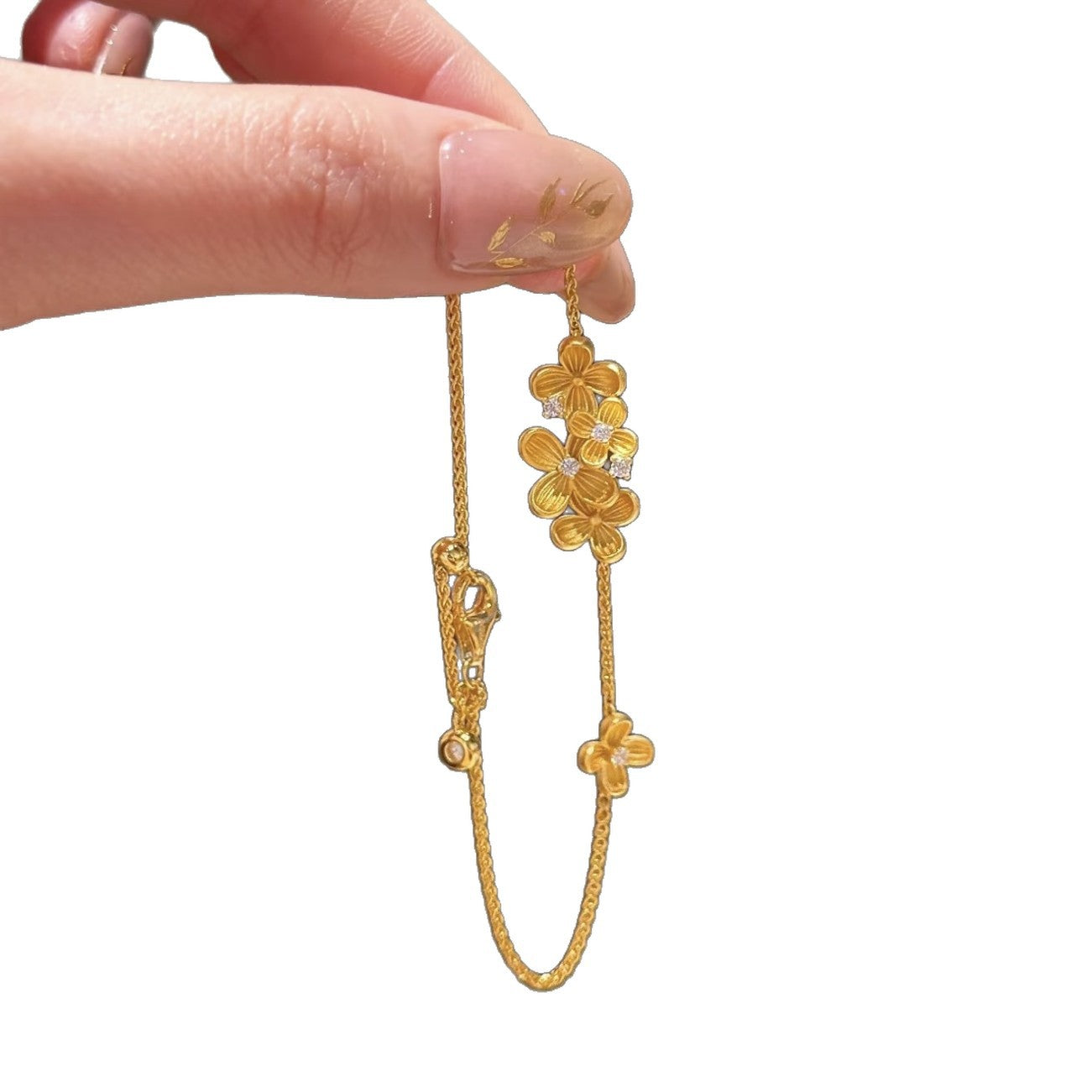 Women's Osmanthus Diamond For Mild Luxury Retro High-grade Simple Design Elegant Bracelet