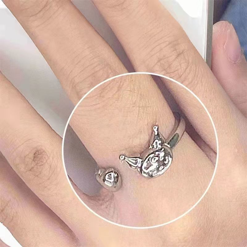 Open Cartoon Valentine's Day Melody Clow Lucky Cute Rings