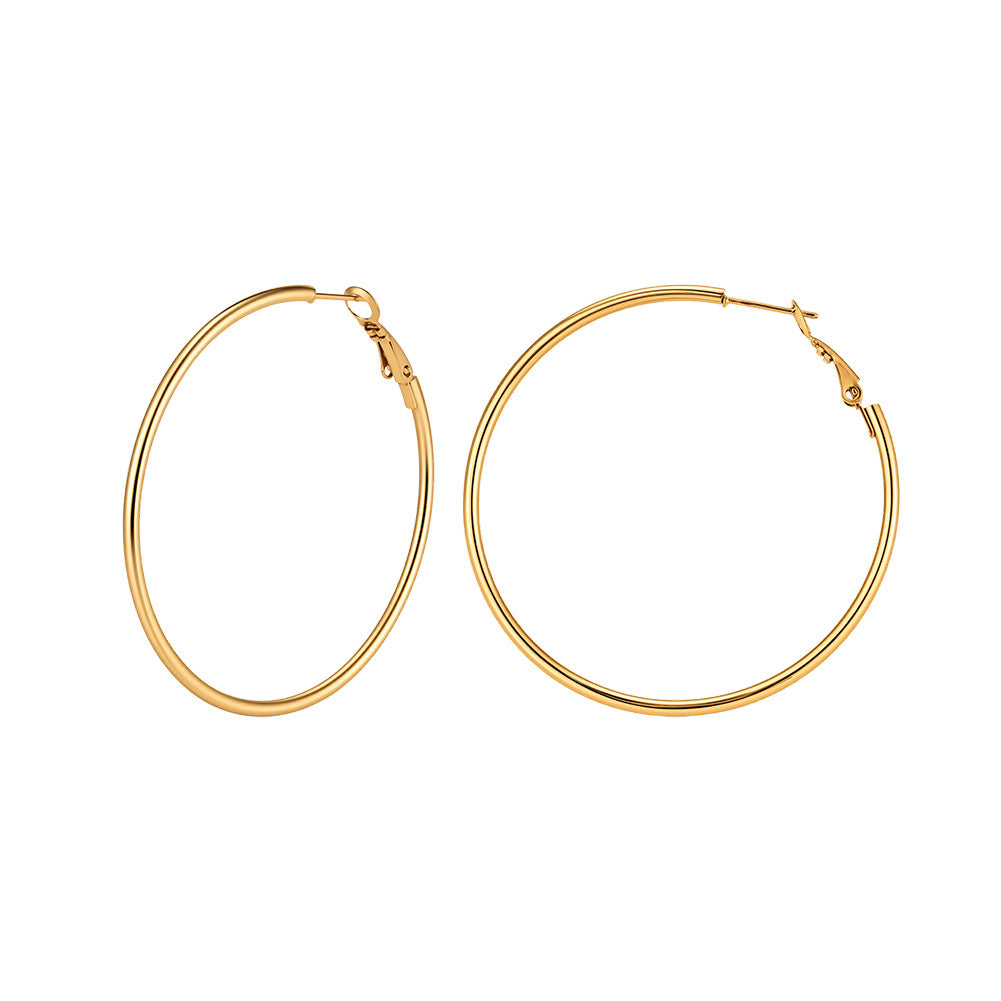 Women's Stainless Steel Diamond Tassel Simple Niche Everyday Joker Twin Collection Earrings
