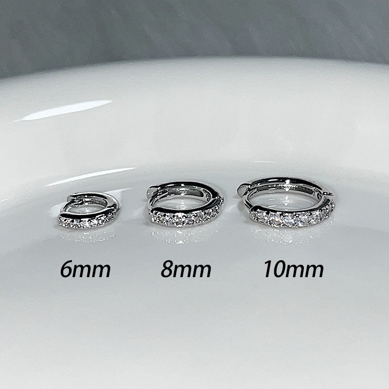 Mini Diamond Small Edge Clip Simple Twin Niche Rings