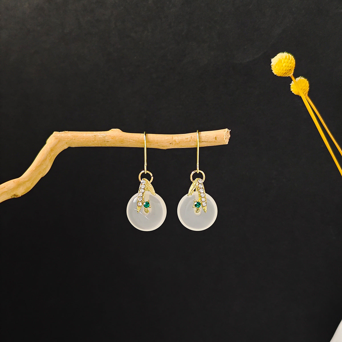 Chinese Ancient Style Beaded Long Fringe Han Earrings