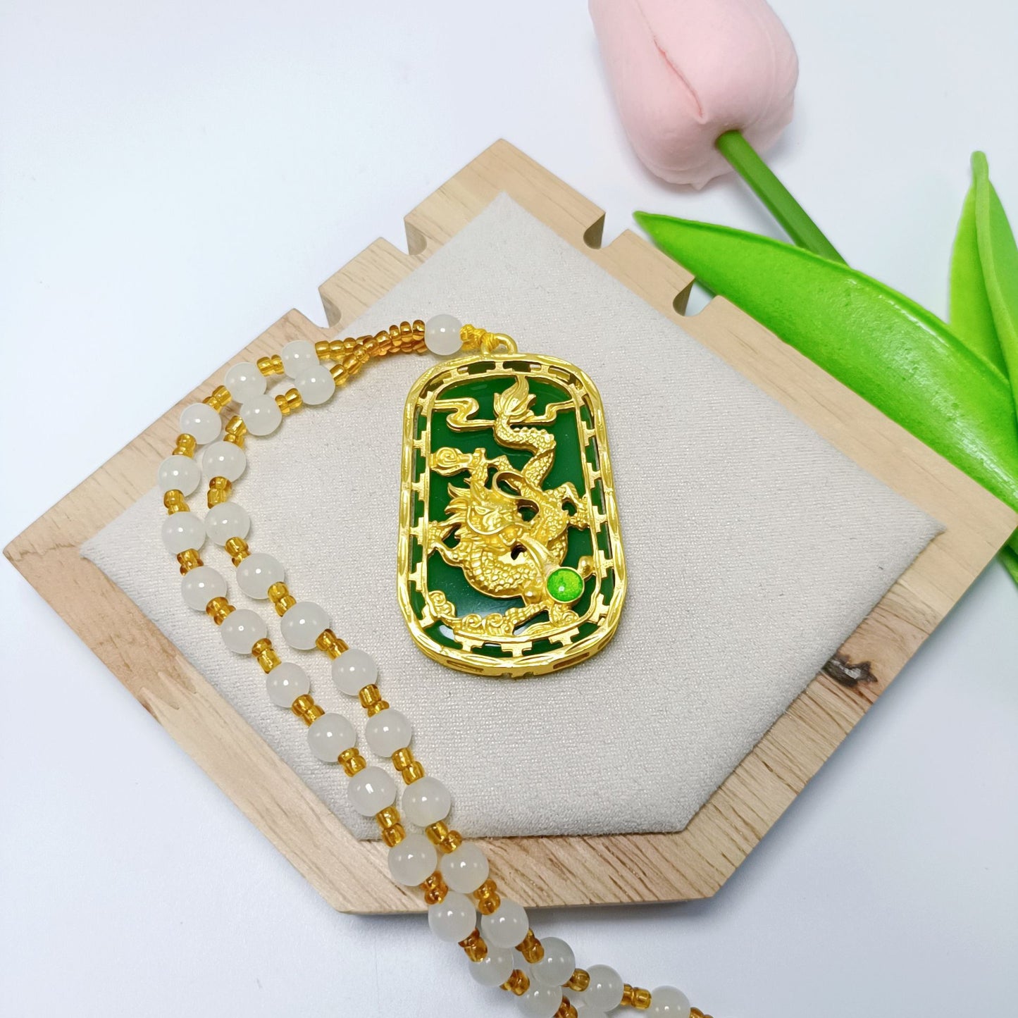Alloy Dragon Phoenix Avalokitesvara Buddha Gold-plated Pendants