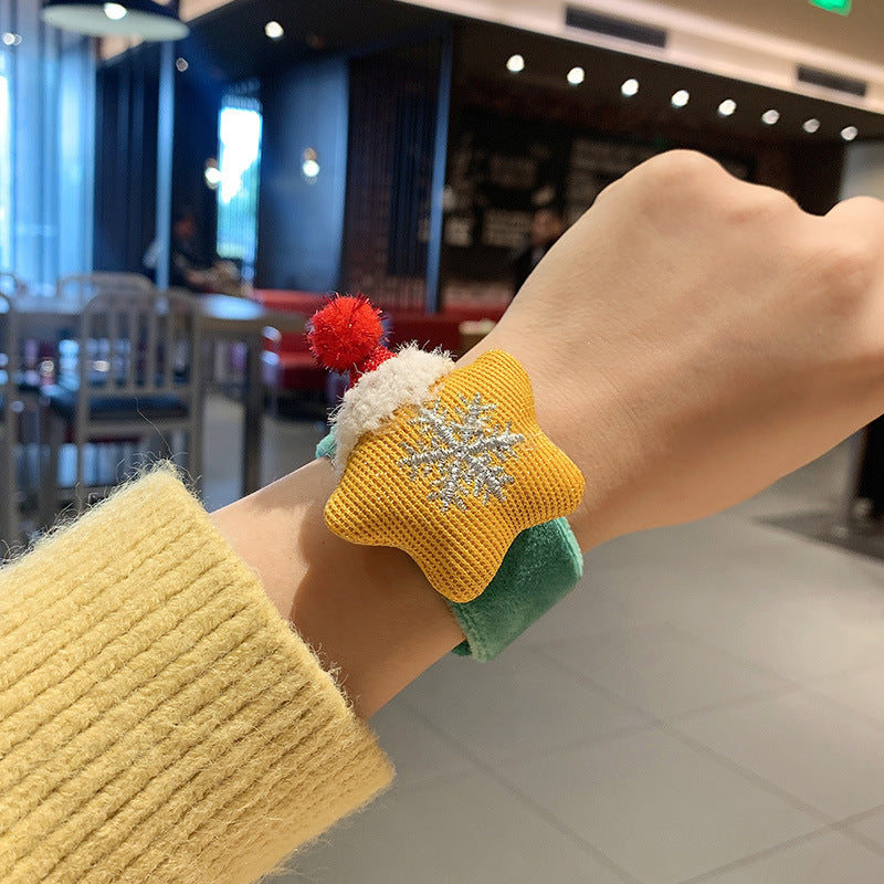 Christmas Plush Pop Cute Cartoon Doll Couple Small Gift Bracelet