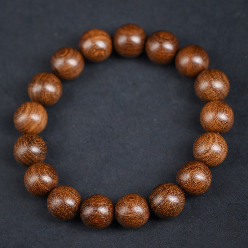 Women's & Men's Streaming Drainage Gold Sandalwood Rift Grain Old Materials Atmospheric Buddha Bracelets