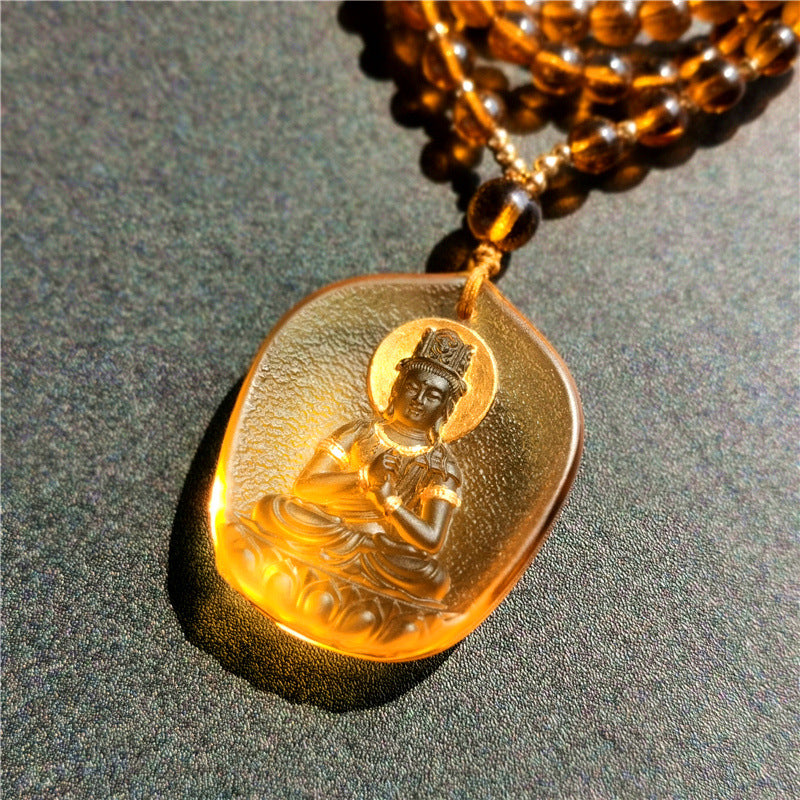 Gilding Glaze Eight Patron Saints Zodiac Necklace