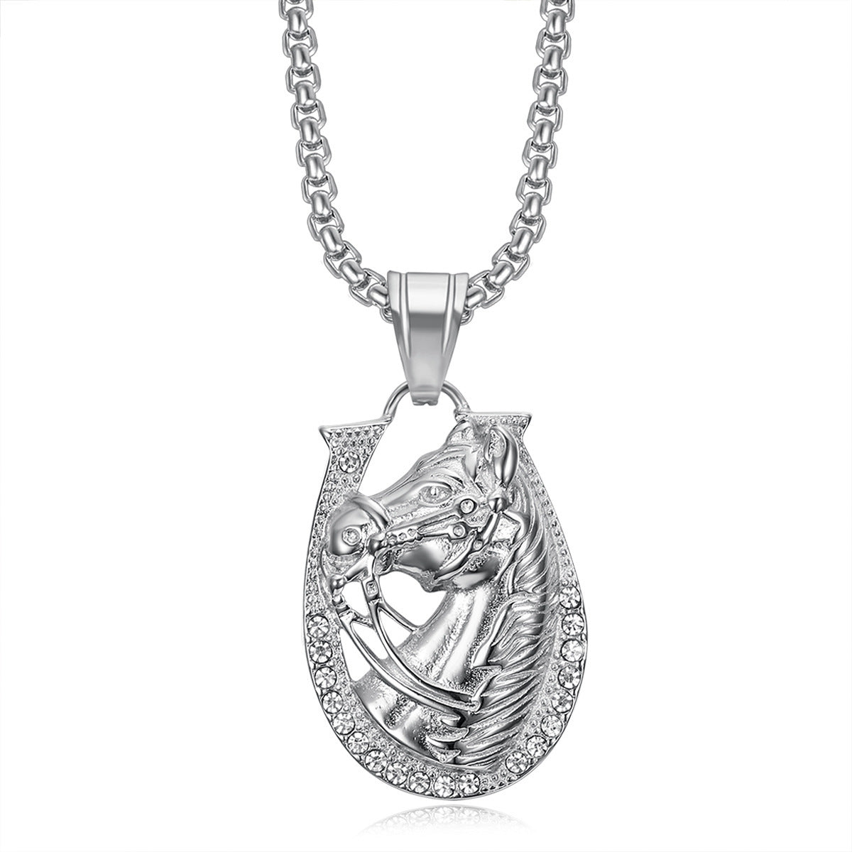 Punk Star Bone Saturn Halo Hipster With Personality Fashion Skull Pendants