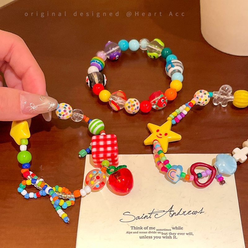 Apple Beaded Female Summer Dopamine Personality Bracelets