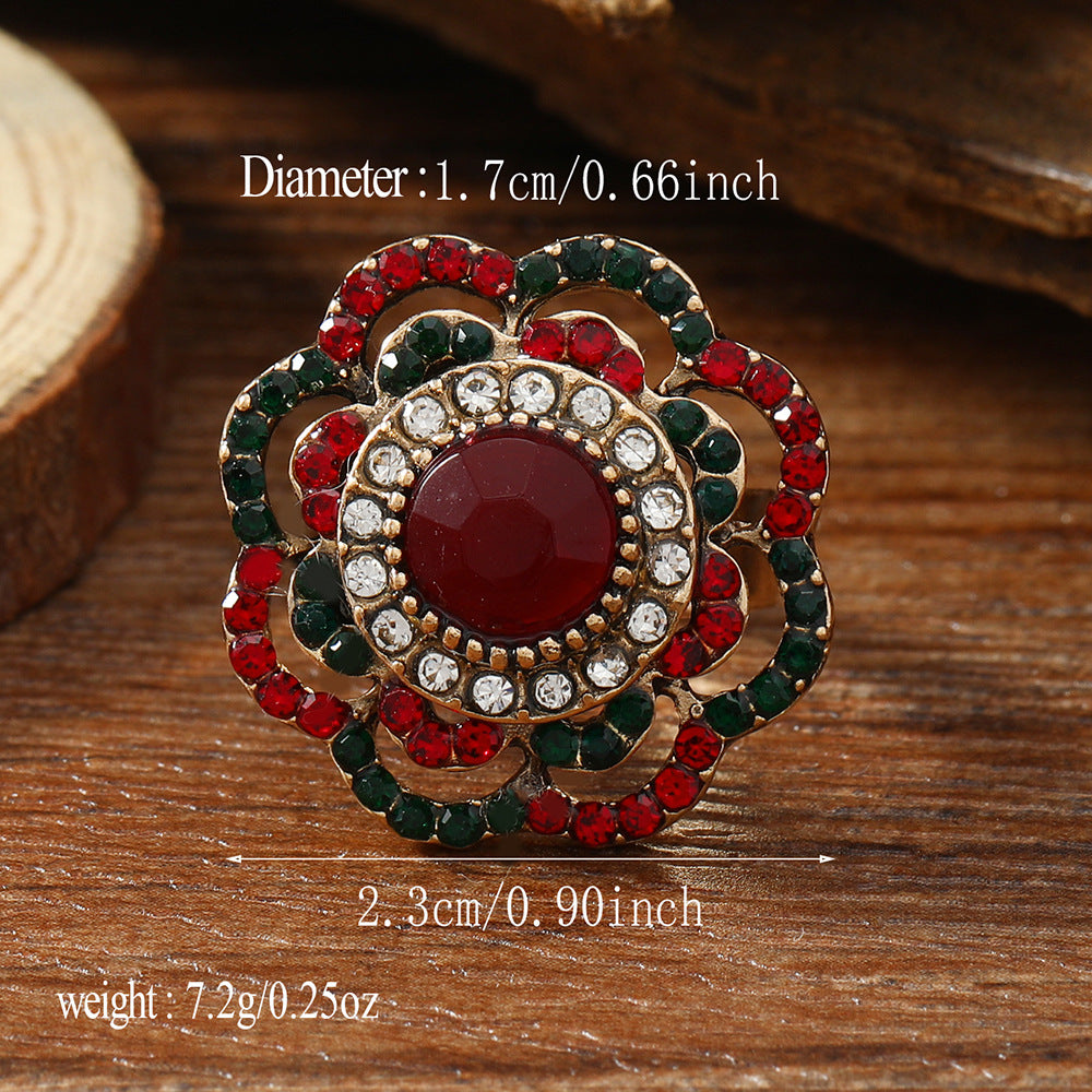 High Fashion Bohemian Ethnic Style Hollow Flower Earrings