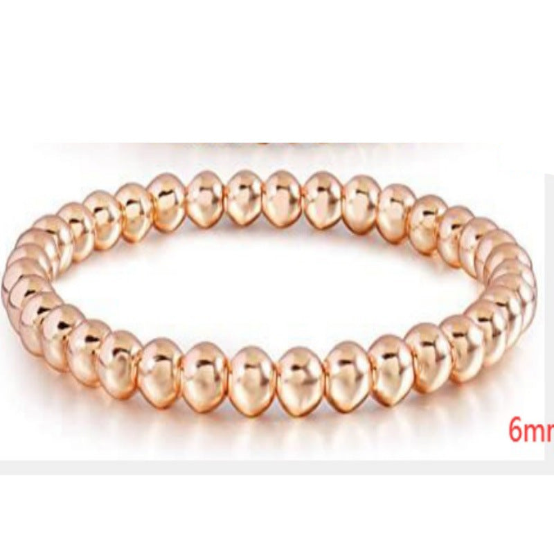 Women's Copper Golden Balls Chain Beach Style Bracelets