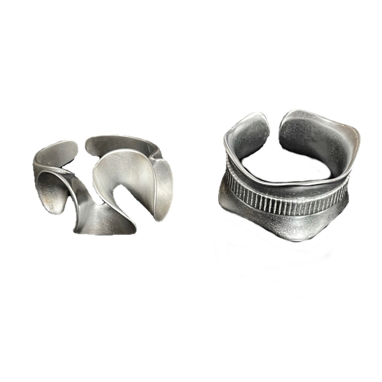 Women's Geometric Fashion Twisted Open-end Personality Hip Rings