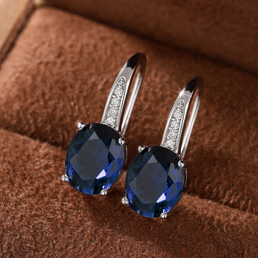 Comfortable Shi Fashion Elegant Zircon Female Earrings