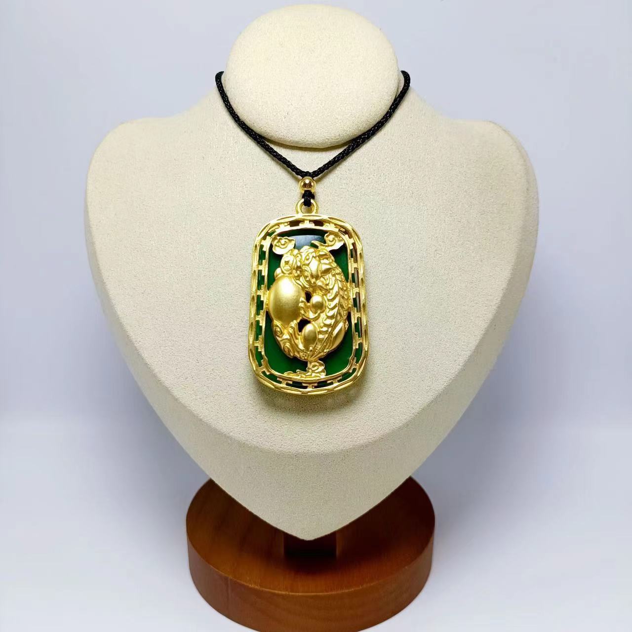 Alloy Dragon Phoenix Avalokitesvara Buddha Gold-plated Pendants