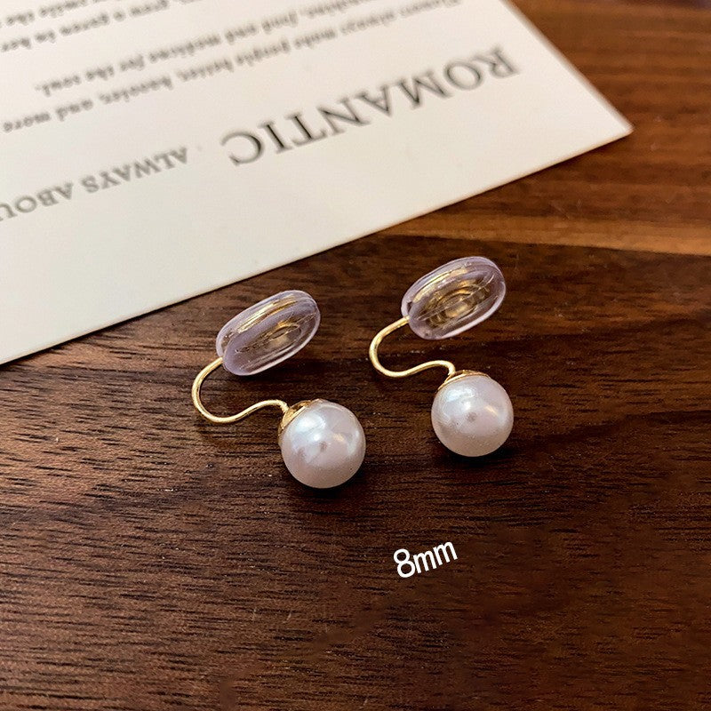 Women's Niche Retro Affordable Luxury Large Pearl Earrings