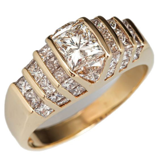 Female Geometric Design Fashion Special Interest Light Luxury Daily Ring