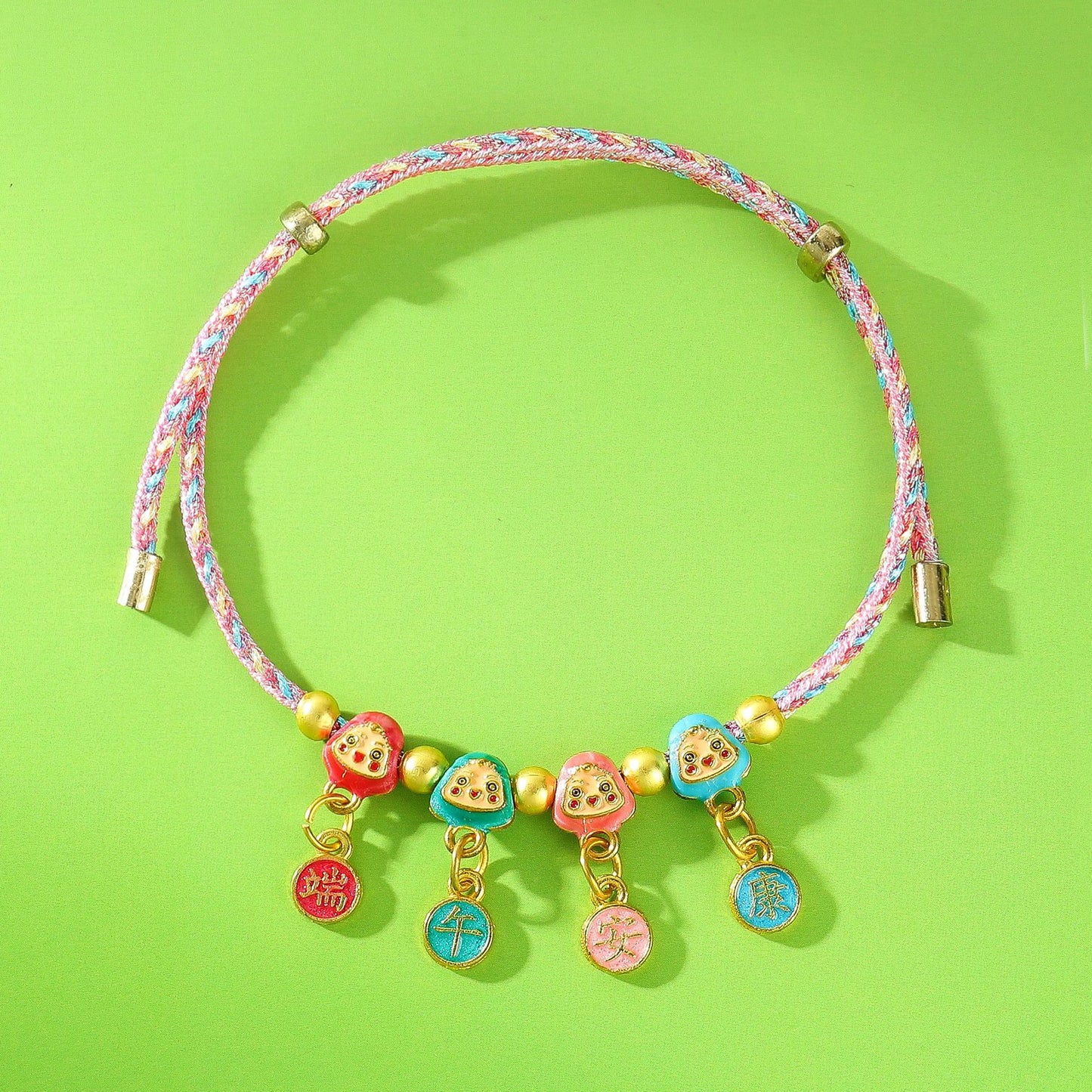 Festival Colorful Rope Carrying Strap Cartoon Small Bracelet