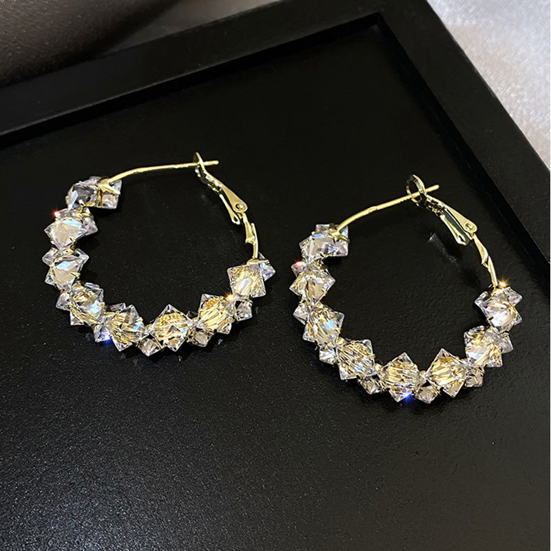 Women's Style Flash Refined Zircon Crystal For Earrings