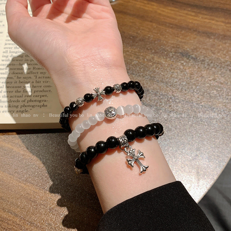 Women's Beaded Vintage Distressed Versatile Personality Couple Bracelets