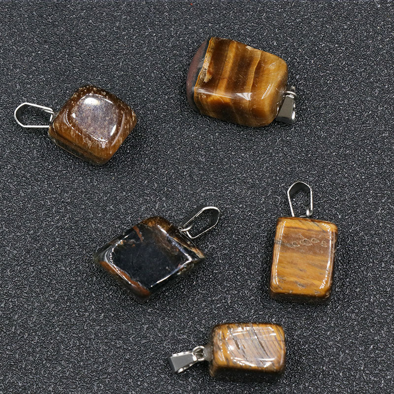 Stone Crystal Agate Small Colorful Jade Irregular Pendants