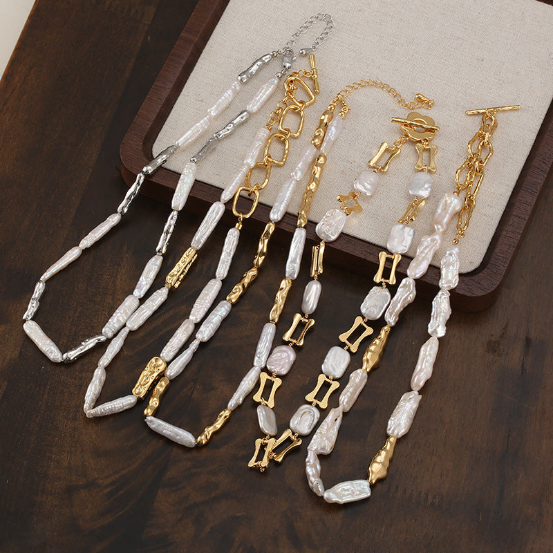 Freshwater Pearl Light Luxury Minority Sweater Chain High-grade Niche Necklace