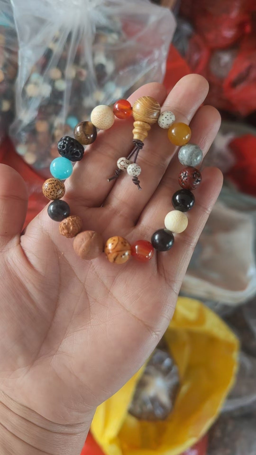 Bodhi Seed Eighteen Prayer Beads Buddha Cultural Artifact Bracelet