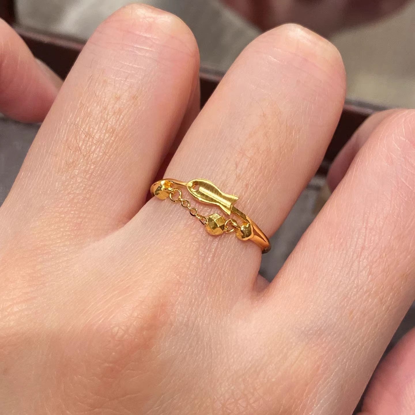 Laminated Gold-plated Female Design Light Luxury Rings