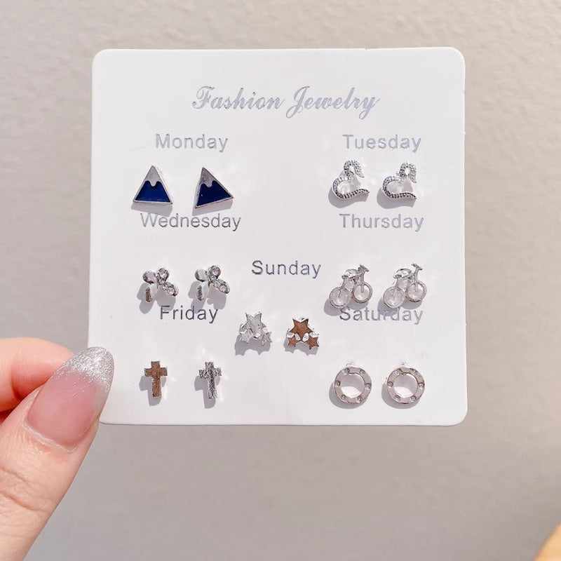 Pearl High-grade Butterfly Ear Clip Fashionable Earrings