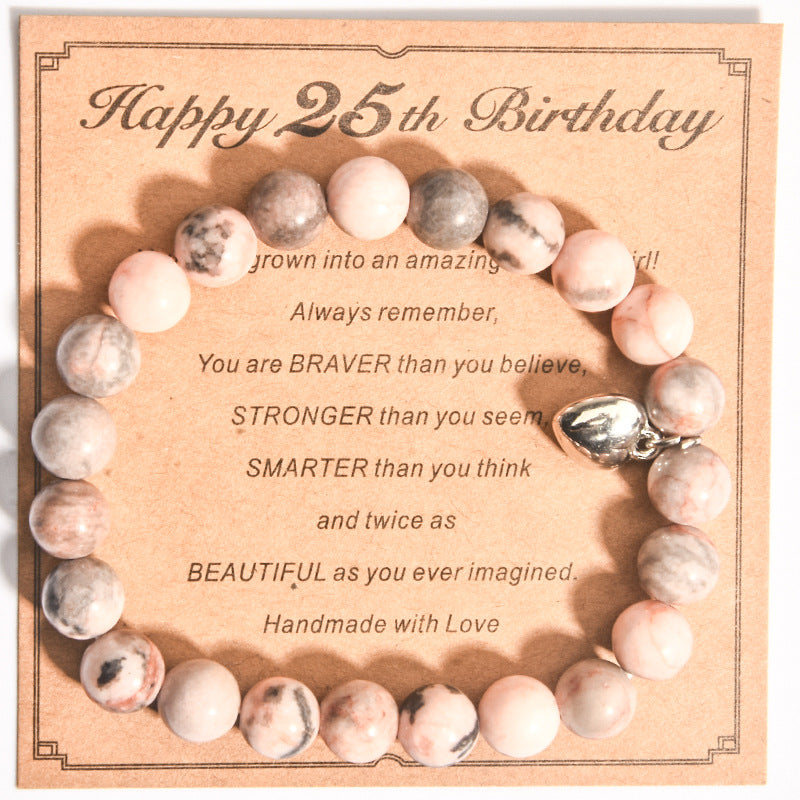 Love Handmade Beaded Parents Husband Birthday Bracelets