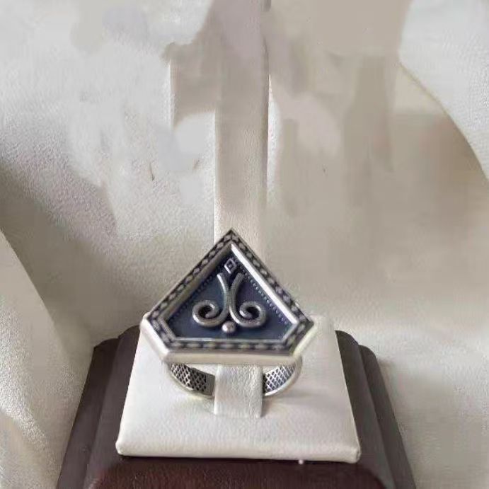 Kazakh Element Open Ethnic Style Simple Niche Index Ring