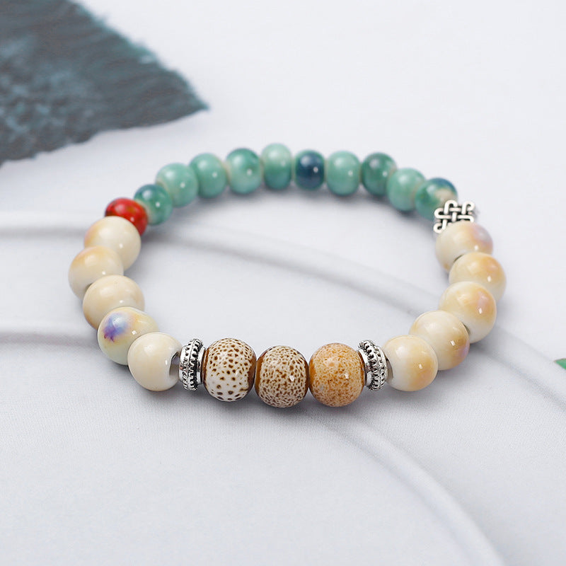 Retro Ethnic Style Niche Ceramic Female Bracelet