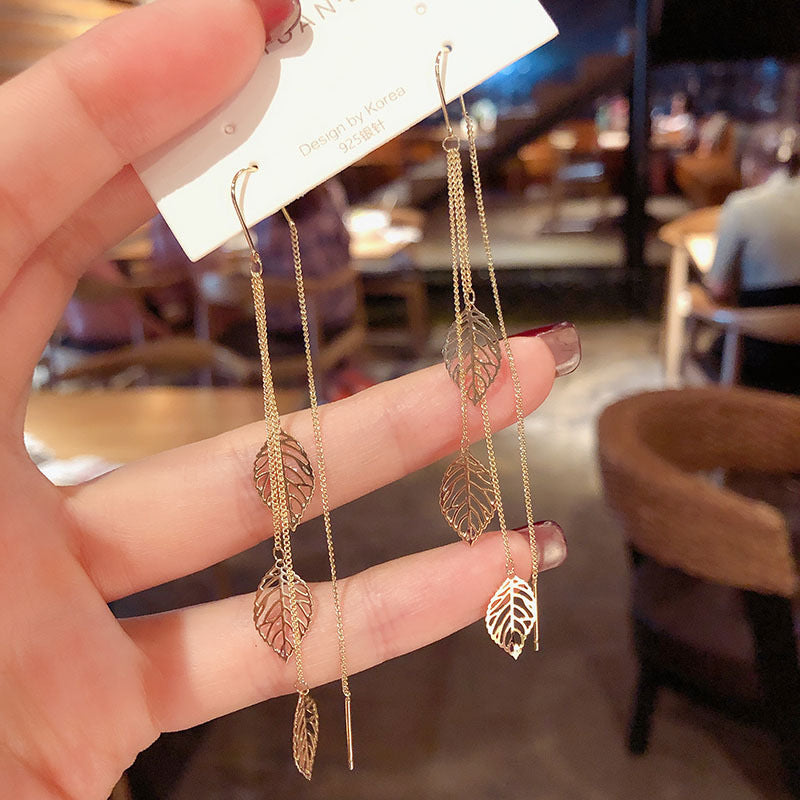 Opal Tassel Tide Chain Super Fairy Long Ear Line